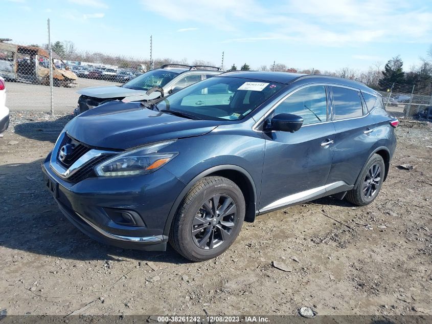 2018 Nissan Murano Sv VIN: 5N1AZ2MH6JN186861 Lot: 38261242