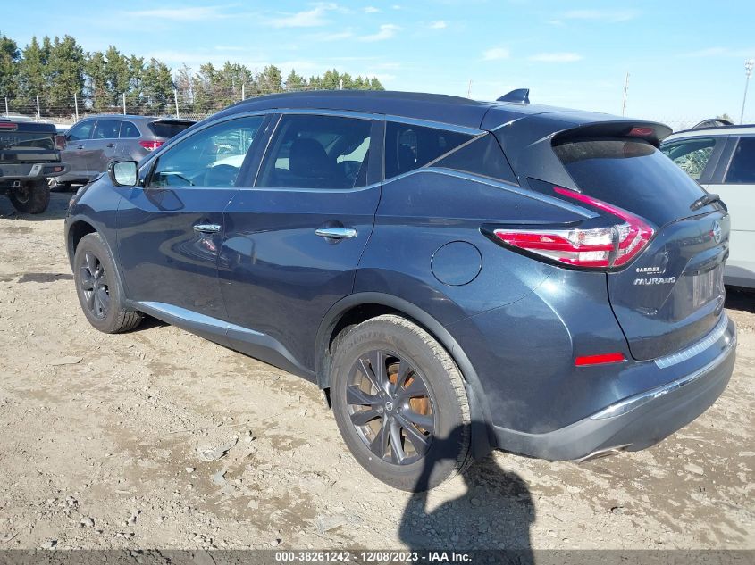 2018 Nissan Murano Sv VIN: 5N1AZ2MH6JN186861 Lot: 38261242