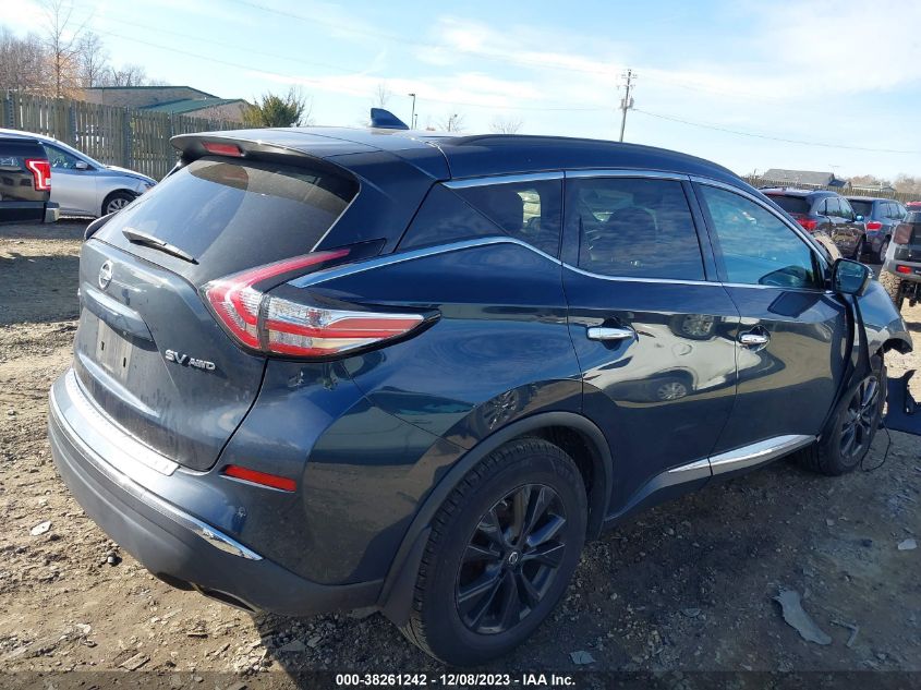 2018 Nissan Murano Sv VIN: 5N1AZ2MH6JN186861 Lot: 38261242