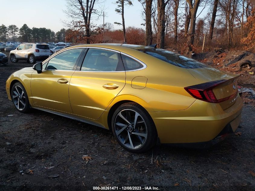 2021 Hyundai Sonata Sel Plus VIN: 5NPEJ4J23MH083412 Lot: 38261471