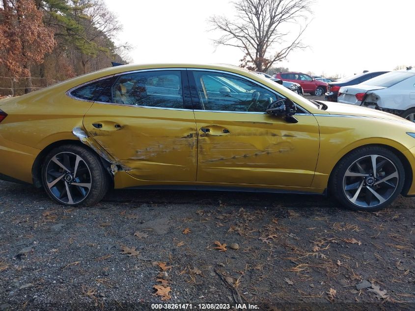 2021 Hyundai Sonata Sel Plus VIN: 5NPEJ4J23MH083412 Lot: 38261471