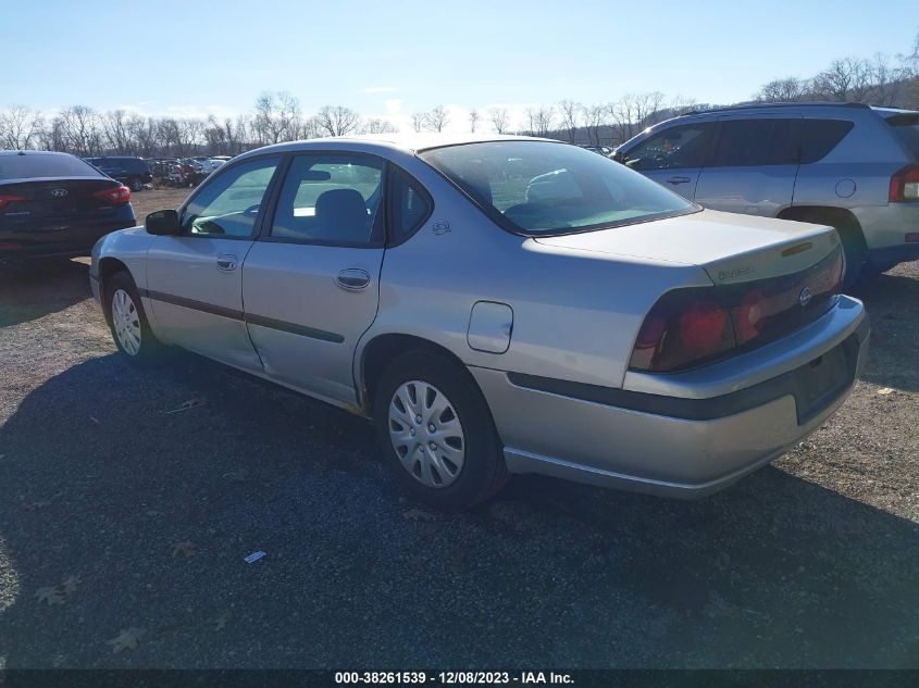 2003 Chevrolet Impala VIN: 2G1WF52E639130348 Lot: 38261539