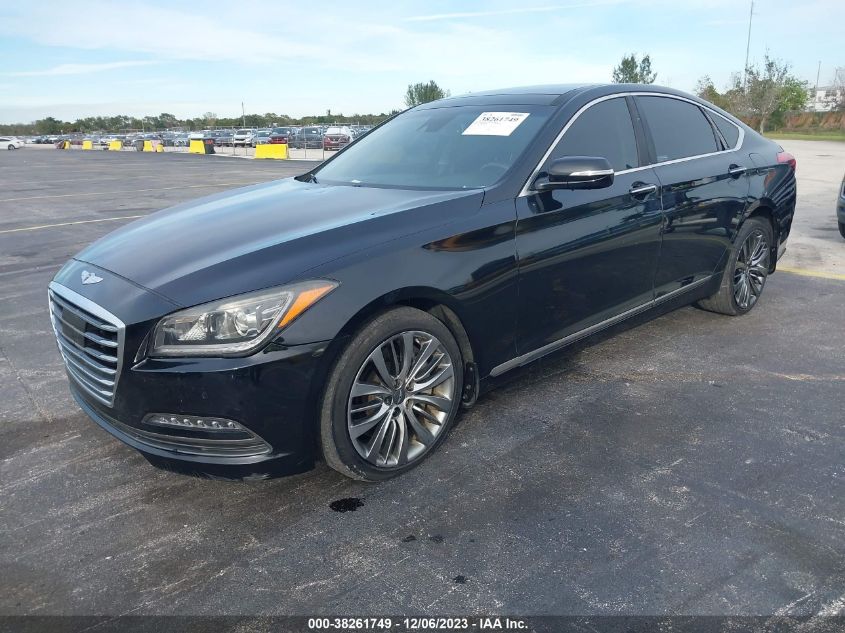 2015 Hyundai Genesis 5.0L VIN: KMHGN4JF6FU043913 Lot: 38261749