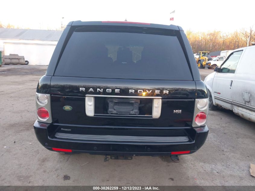 2008 Land Rover Range Rover Hse VIN: SALMF15478A282928 Lot: 38262259