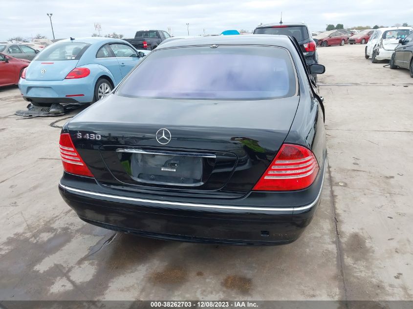 2004 Mercedes-Benz S-Class 4.3L VIN: WDBNG70J94A416047 Lot: 38262703