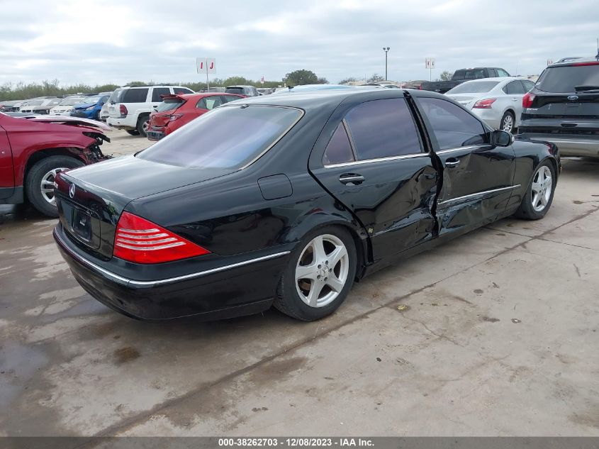 2004 Mercedes-Benz S-Class 4.3L VIN: WDBNG70J94A416047 Lot: 38262703