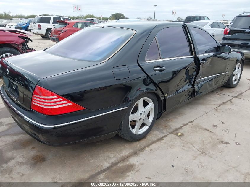 2004 Mercedes-Benz S-Class 4.3L VIN: WDBNG70J94A416047 Lot: 38262703