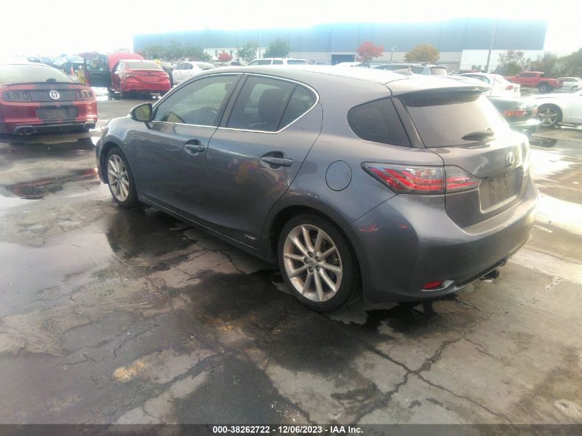 2012 Lexus Ct 200H Premium VIN: JTHKD5BH2C2120922 Lot: 38262722