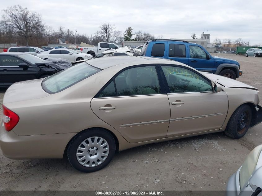 2004 Toyota Camry Xle VIN: 4T1BE30K24U877306 Lot: 38262725