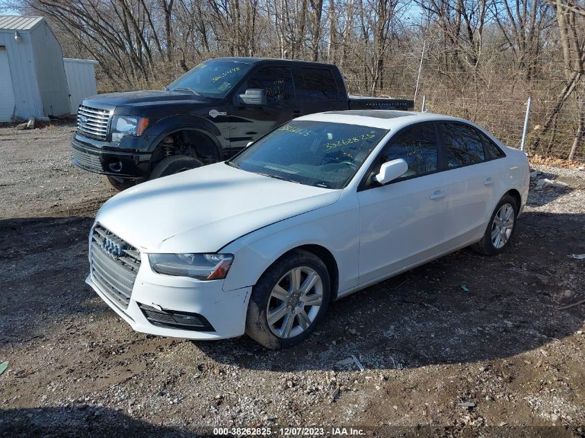 2014 Audi A4 2.0T Premium VIN: WAUBFAFL8EN008403 Lot: 38262825