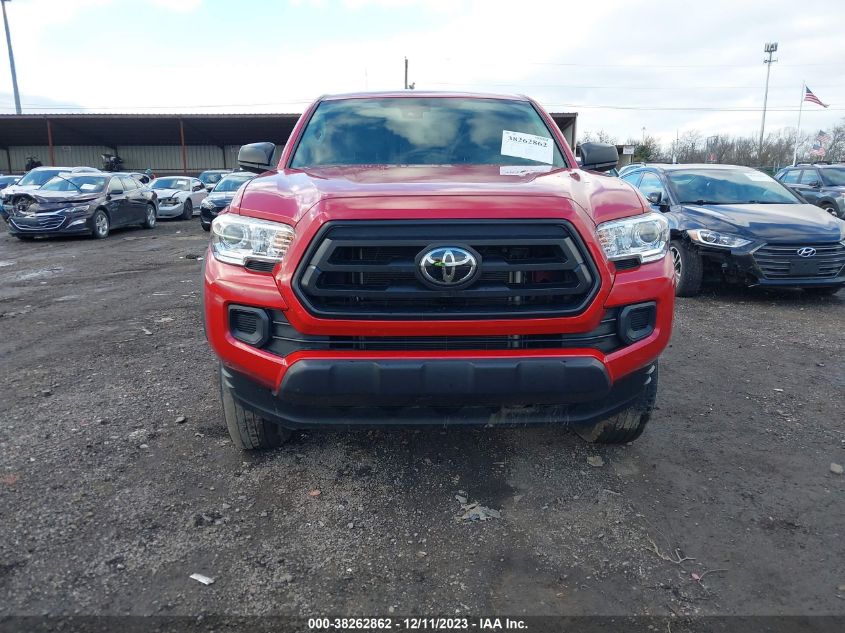 2021 Toyota Tacoma Sr V6 VIN: 3TYSZ5AN3MT045866 Lot: 38262862