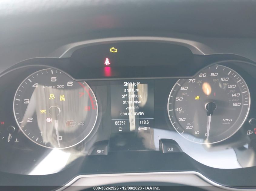 2016 Audi S4 3.0T Premium Plus VIN: WAUBGAFL2GA012602 Lot: 38262926