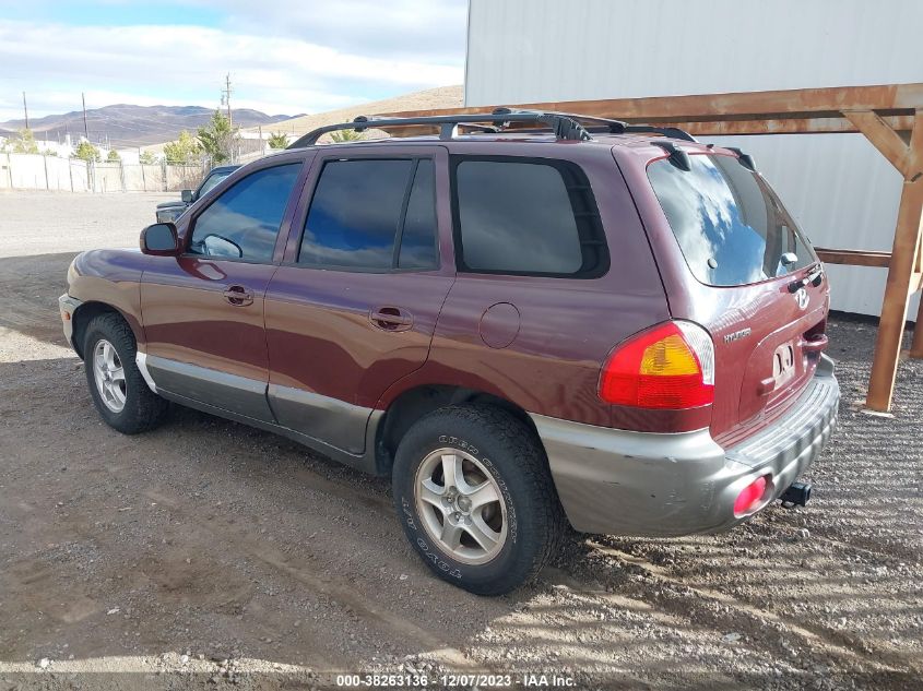 2001 Hyundai Santa Fe 2.7L V6 Gls VIN: KM8SC83D11U133398 Lot: 38263136