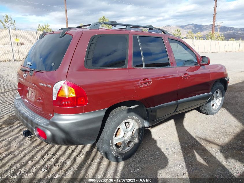 2001 Hyundai Santa Fe 2.7L V6 Gls VIN: KM8SC83D11U133398 Lot: 38263136