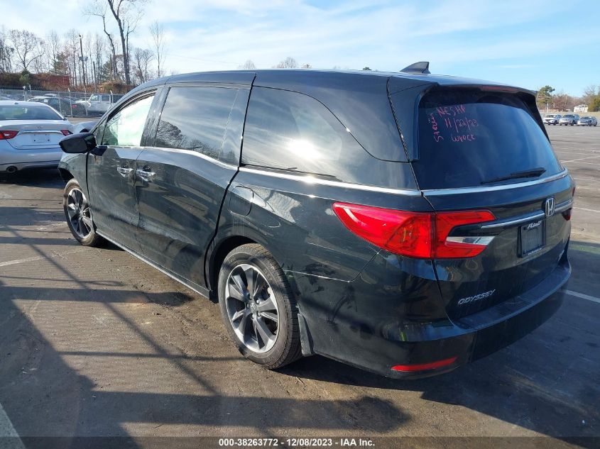 2022 Honda Odyssey Elite VIN: 5FNRL6H93NB066586 Lot: 38263772