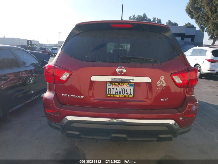 2017 Nissan Pathfinder Sv VIN: 5N1DR2MN3HC652934 Lot: 38263912