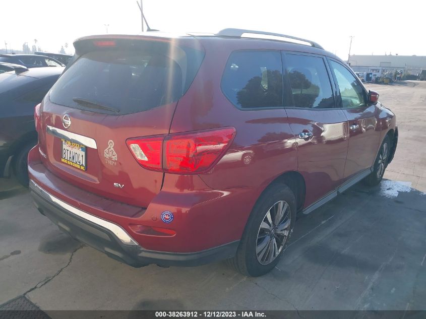 2017 Nissan Pathfinder Sv VIN: 5N1DR2MN3HC652934 Lot: 38263912