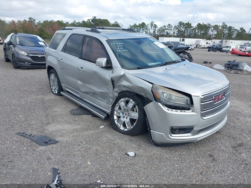 2015 GMC Acadia Denali silver suv gasoline 1GKKRTKD8FJ160294 photo #1