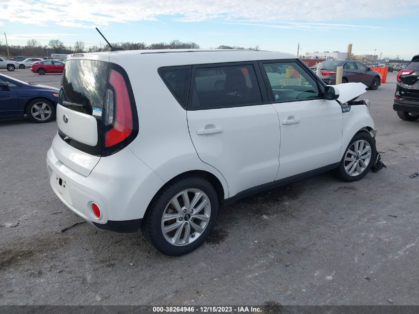 2018 Kia Soul + VIN: KNDJP3A5XJ7541903 Lot: 38264946