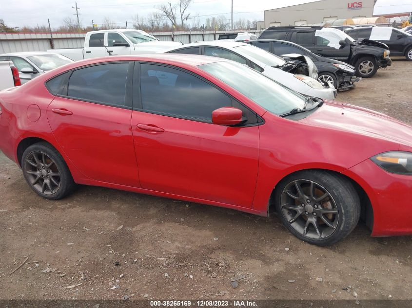 2013 Dodge Dart Sxt/Rallye VIN: 1C3CDFBA1DD219305 Lot: 38265169