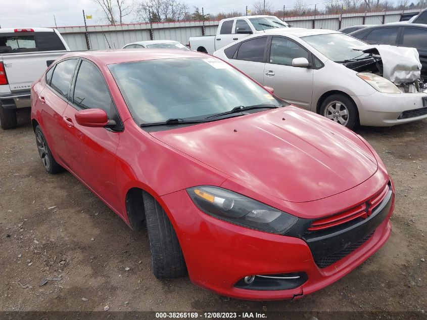 2013 Dodge Dart Sxt/Rallye VIN: 1C3CDFBA1DD219305 Lot: 38265169