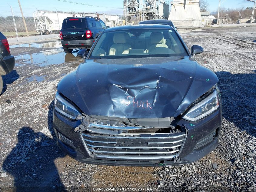 2018 Audi A5 2.0T Premium VIN: WAUPNAF52JA002561 Lot: 38265469