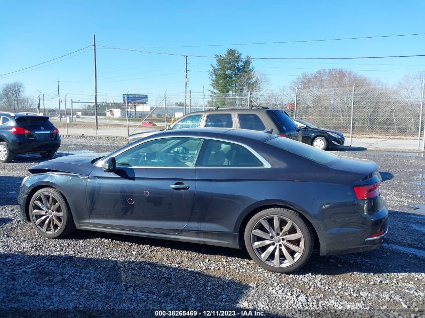 2018 Audi A5 2.0T Premium VIN: WAUPNAF52JA002561 Lot: 38265469