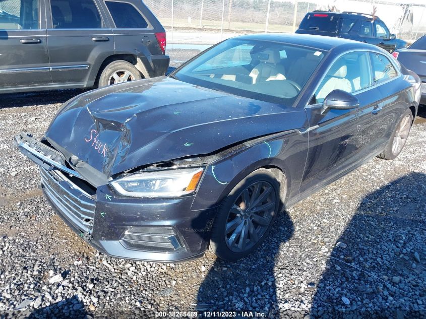 2018 Audi A5 2.0T Premium VIN: WAUPNAF52JA002561 Lot: 38265469