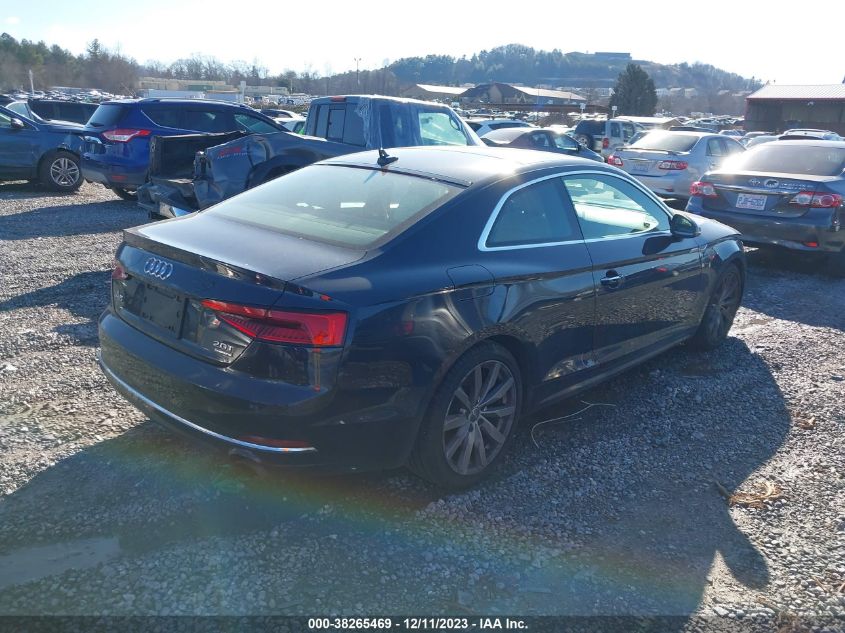 2018 Audi A5 2.0T Premium VIN: WAUPNAF52JA002561 Lot: 38265469