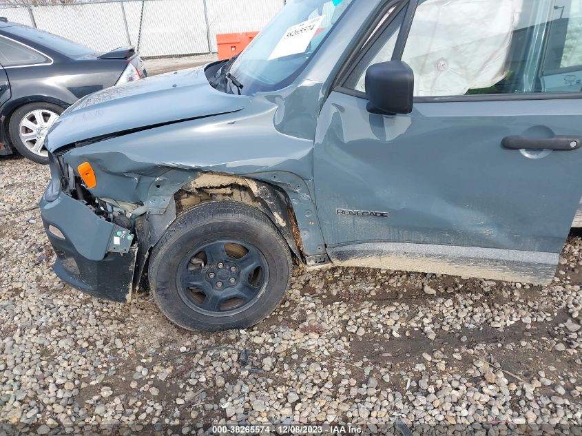 2017 Jeep Renegade Sport Fwd VIN: ZACCJAAH4HPF10569 Lot: 38265574