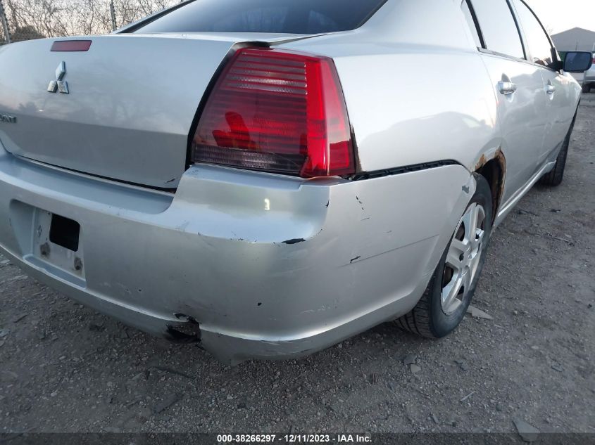 2007 Mitsubishi Galant Es/Se VIN: 4A3AB36F57E078926 Lot: 38266297