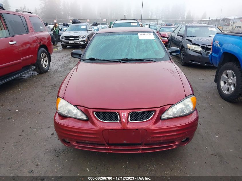 2001 Pontiac Grand Am Se1 VIN: 1G2NF52E21M516711 Lot: 38266780