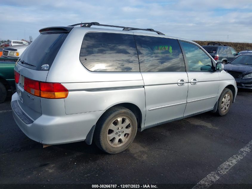 2002 Honda Odyssey Ex-L W/Leather VIN: 2HKRL189X2H569841 Lot: 38266787