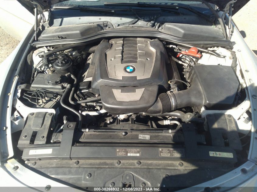 2008 BMW 650I VIN: WBAEB53568CX61725 Lot: 38266932