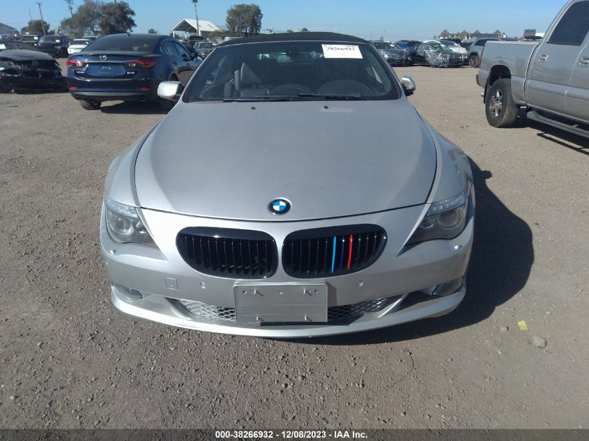 2008 BMW 650I VIN: WBAEB53568CX61725 Lot: 38266932