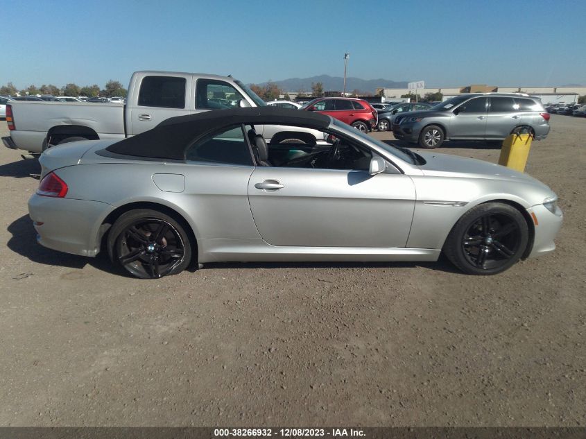 2008 BMW 650I VIN: WBAEB53568CX61725 Lot: 38266932