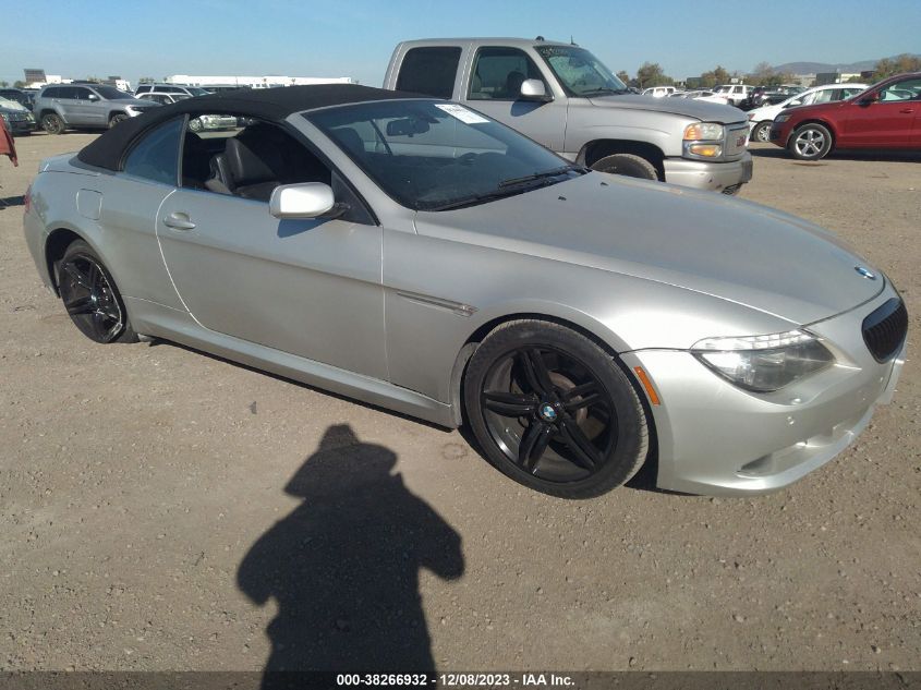 2008 BMW 650I VIN: WBAEB53568CX61725 Lot: 38266932