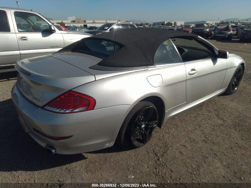 2008 BMW 650I VIN: WBAEB53568CX61725 Lot: 38266932