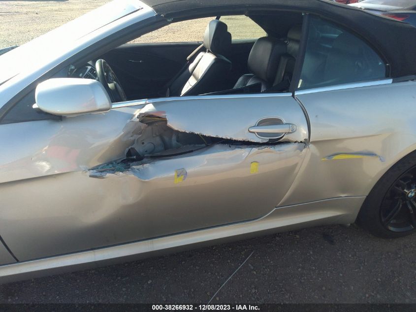 2008 BMW 650I VIN: WBAEB53568CX61725 Lot: 38266932