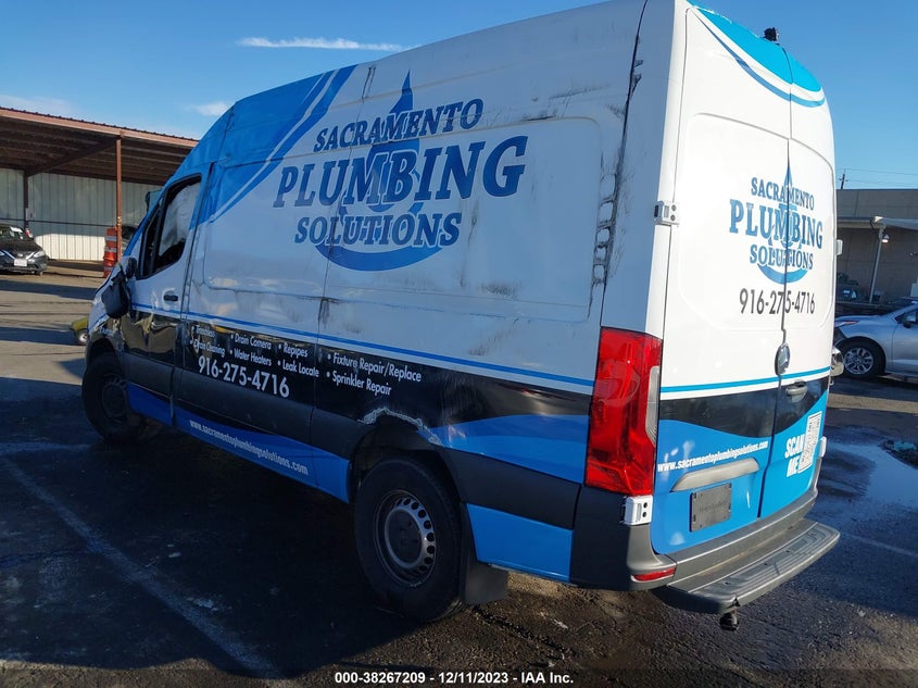 2022 Mercedes-Benz Sprinter 2500 Standard Roof V6 VIN: W1Y4EBHY6NT119181 Lot: 38267209