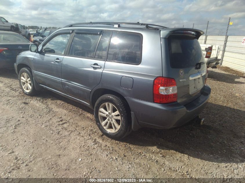 2006 Toyota Highlander Hybrid V6 VIN: JTEDW21A760013786 Lot: 38267802