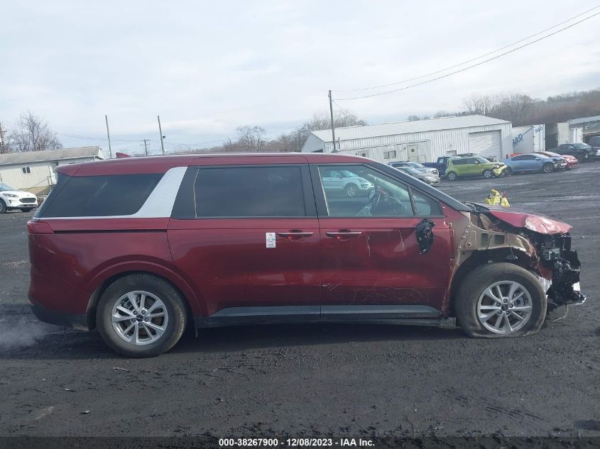 2024 Kia Carnival Mpv Lx Seat Package VIN: KNDNB4H36R6314297 Lot: 38267900