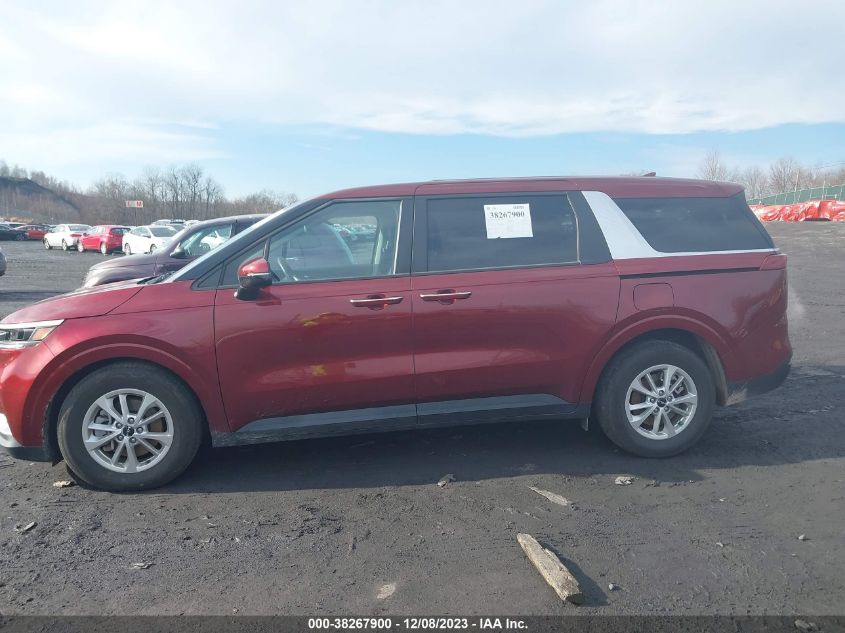 2024 Kia Carnival Mpv Lx Seat Package VIN: KNDNB4H36R6314297 Lot: 38267900