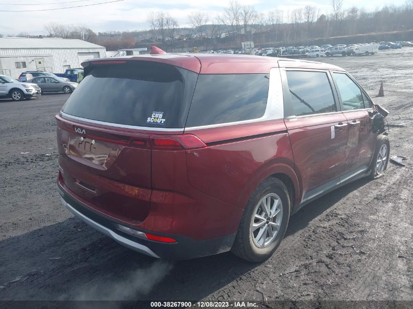 2024 Kia Carnival Mpv Lx Seat Package VIN: KNDNB4H36R6314297 Lot: 38267900