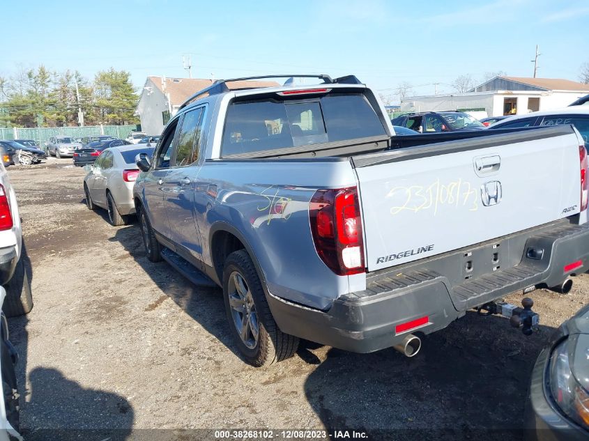 2022 Honda Ridgeline Rtl VIN: 5FPYK3F57NB034017 Lot: 38268102