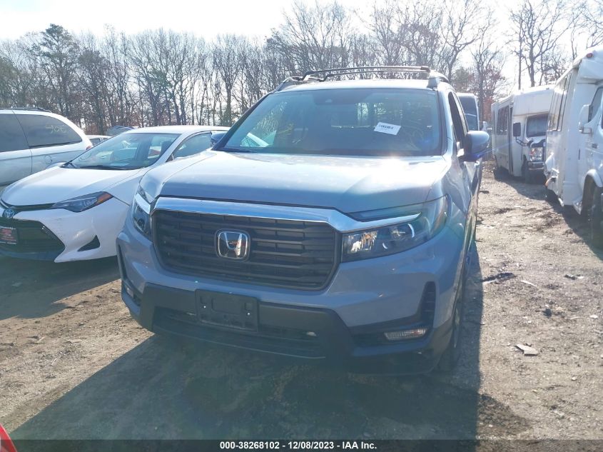 2022 Honda Ridgeline Rtl VIN: 5FPYK3F57NB034017 Lot: 38268102