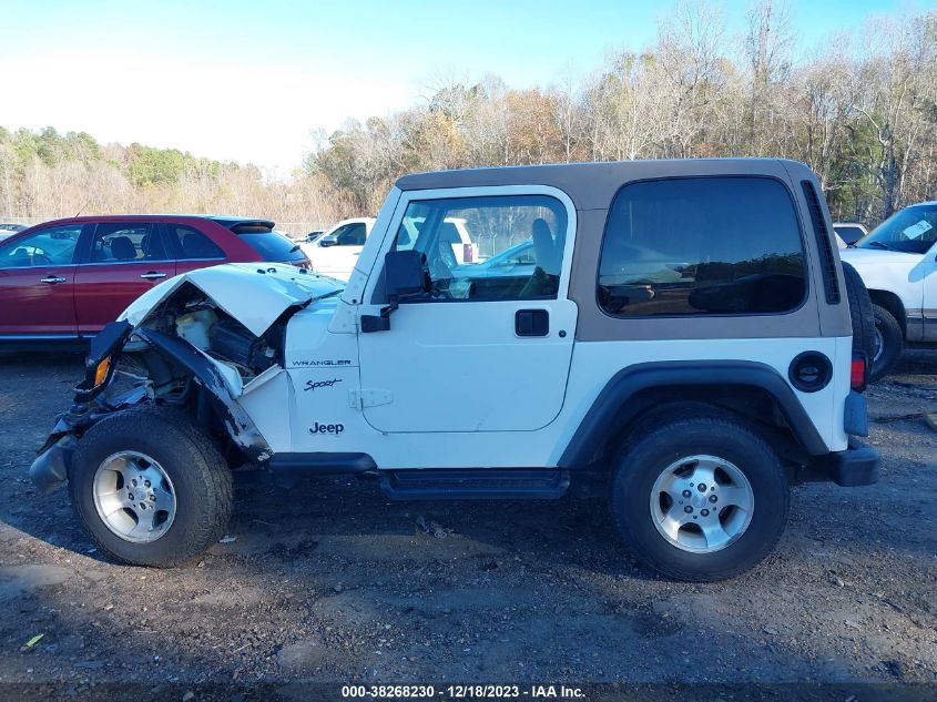 2002 Jeep Wrangler Sport VIN: 1J4FA49S22P702912 Lot: 38268230