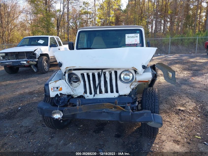 2002 Jeep Wrangler Sport VIN: 1J4FA49S22P702912 Lot: 38268230