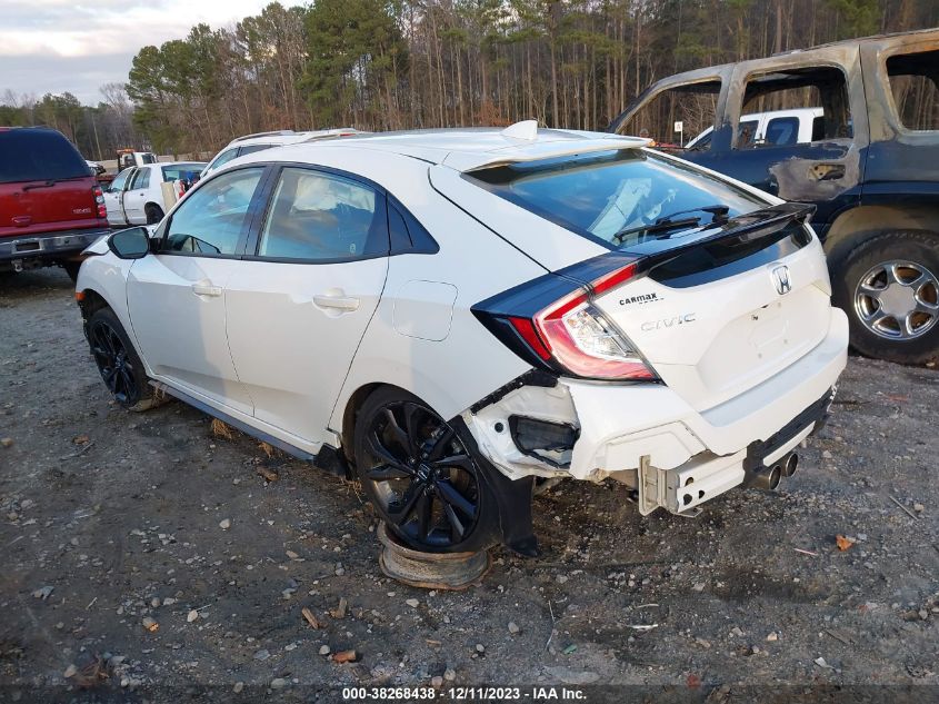 2019 Honda Civic Sport VIN: SHHFK7H47KU221988 Lot: 38268438