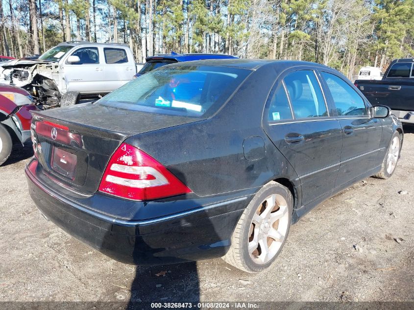 2007 Mercedes-Benz C-Class 2.5L Sport VIN: WDBRF52HX7F930466 Lot: 38268473